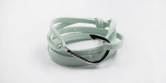 Pulsera anzuelo Carrick - Hatana en anzuelo plateado - Frontal