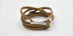 Pulsera ancla Carrick - Matuku en ancla plateada - Frontal