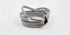 Pulsera ancla Carrick - Nayau en ancla oro rosa - Frontal
