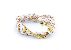Pulsera náutica - Almansa en anzuelo dorado - Carrick Bracelets