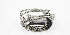 Pulsera ancla Carrick - Barlote en ancla negra - Frontal