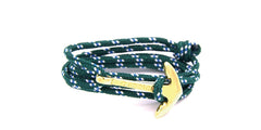 Pulsera ancla Carrick - Cangreja en ancla dorada - Frontal