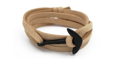 Pulsera ancla Carrick - Cuaderna en ancla negra - Frontal