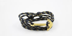 Pulsera ancla Carrick - Gamela en ancla dorada - Frontal