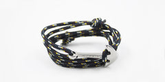 Pulsera ancla Carrick - Gamela en ancla plateada - Frontal