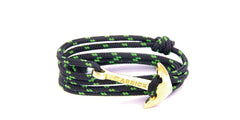 Pulsera ancla Carrick - Marinero en ancla dorada - Frontal