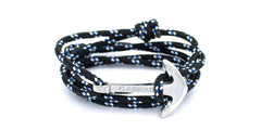 Pulsera ancla Carrick - Mayor en ancla plateada - Frontal