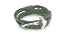 Pulsera ancla Carrick - Trancanil en ancla plateada - Frontal