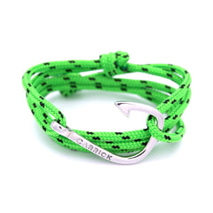 Pulsera náutica - Aproado en anzuelo plateado - Carrick Bracelets