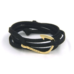 Pulsera náutica - Bao en anzuelo dorado - Carrick Bracelets