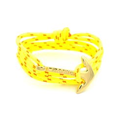 Pulsera náutica - Ceñida en ancla dorada - Carrick Bracelets