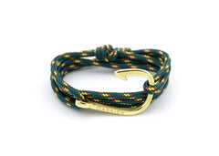 Pulsera náutica - Galatea en anzuelo dorado - Carrick Bracelets