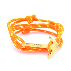 Pulsera náutica - Largo en ancla dorada - Carrick Bracelets