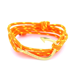Pulsera náutica - Largo en anzuelo dorado - Carrick Bracelets