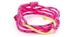 Pulsera náutica - Empopada en Anzuelo Dorado - Carrick Bracelets