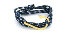 Pulsera náutica - Génova en anzuelo dorado - Carrick Bracelets