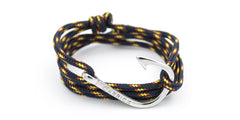 Pulsera nautica Carrick - Nautilus en anzuelo plateado - Frontal