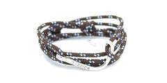 Pulsera nautica Carrick - Tormentín en anzuelo plateado - Frontal