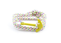 Pulsera náutica - Veintitrés Veintisiete en Ancla Amarilla - Carrick Bracelets
