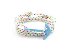 Pulsera náutica - Veintitrés Veintisiete en Ancla Celeste - Carrick Bracelets