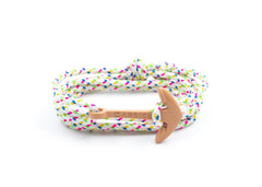 Pulsera náutica - Veintitrés Veintisiete en Ancla Melocotón - Carrick Bracelets