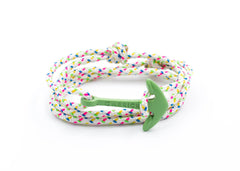 Pulsera náutica - Veintitrés Veintisiete en Ancla Verde - Carrick Bracelets